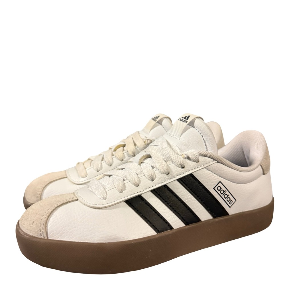 Adidas VL Court 3.0 White Black Gum Platform Sneakers ID8797 Womens 5.5